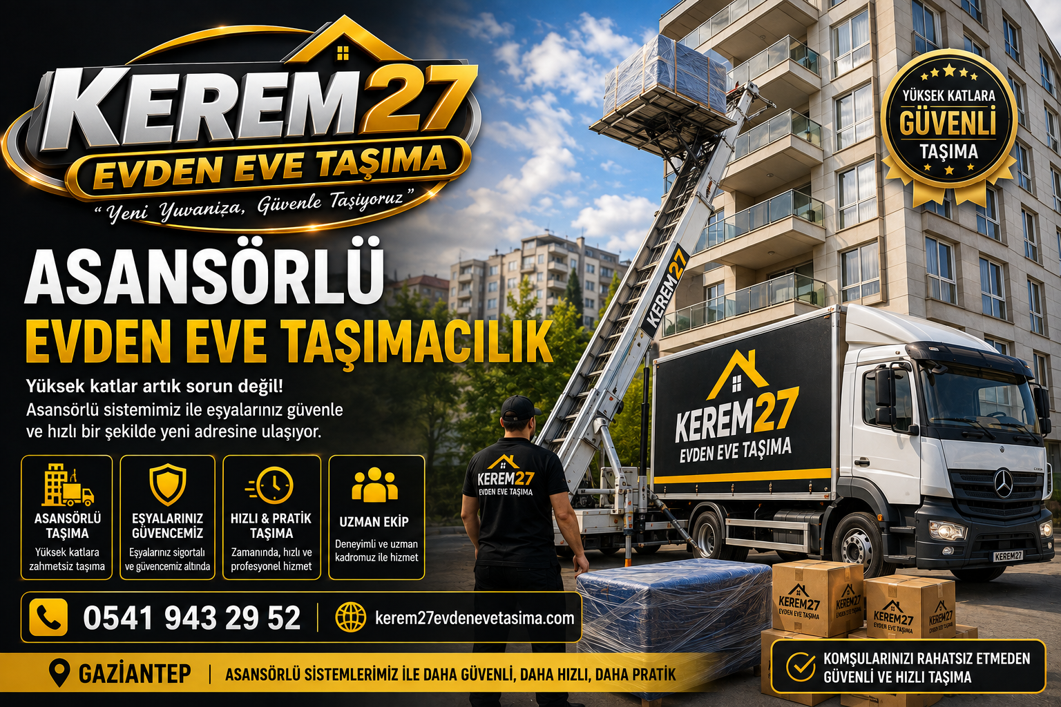 Asansörlü Evden Eve Taşımacılık